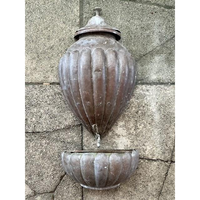 Infuse your home or garden with a touch of global, bohemian charm with this exquisite vintage hammered copper lavabo set....