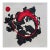 Black, White and Red Abstract Original Relief Oil Painting by Diane Grant | Robert Motherwell | Unframed For Sale