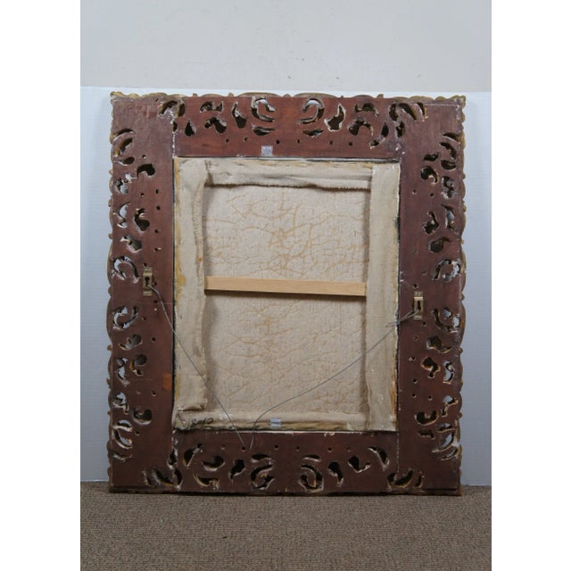 Flowers Fruit Woman Picking Grapes Still Life Painting After Christian Berentz For Sale - Image 10 of 12