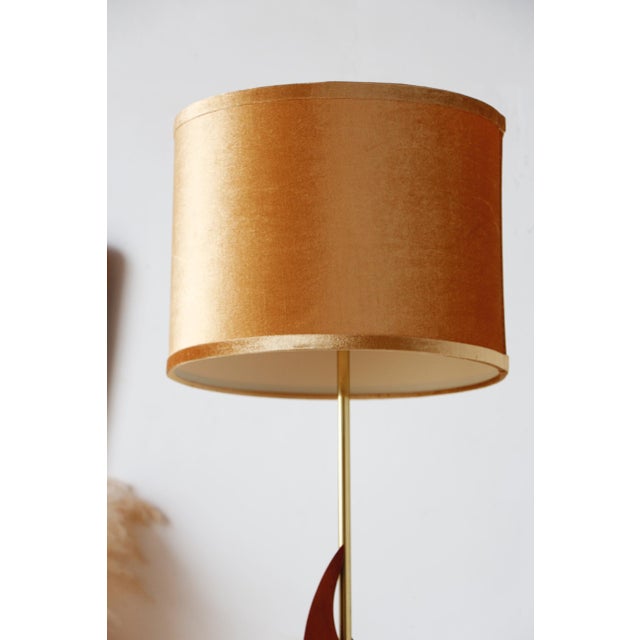 Vintage Scandinavian Teak, Bakelite and Brass Floor Lamp, 1960s For Sale - Image 10 of 16