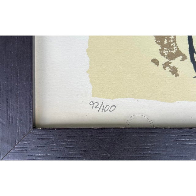 Late 20th Century Late 20th Century Humberto Castro Lithograph #92 From an Edition of 100, Framed and Signed, 2 of 5 For Sale - Image 5 of 11