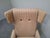 Mid-Century Modern Wingback Lounge Armchair on Castors in Upholstery, 1960 For Sale - Image 11 of 18