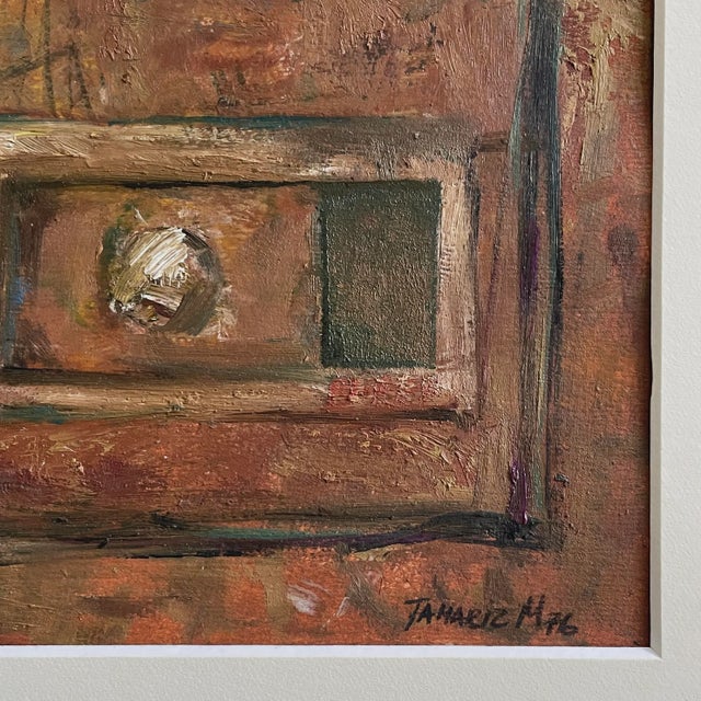 Eduardo M. Tamariz (Mexican, B. 1945) - Untitled Abstract Urban Landscape, Signed (1976, Oil on Paper) For Sale - Image 4 of 5