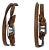 1990s Hermes “Tillet” Leather Wrap Bracelets - A Pair - Original Orange Hermes Boxes Included - For Sale