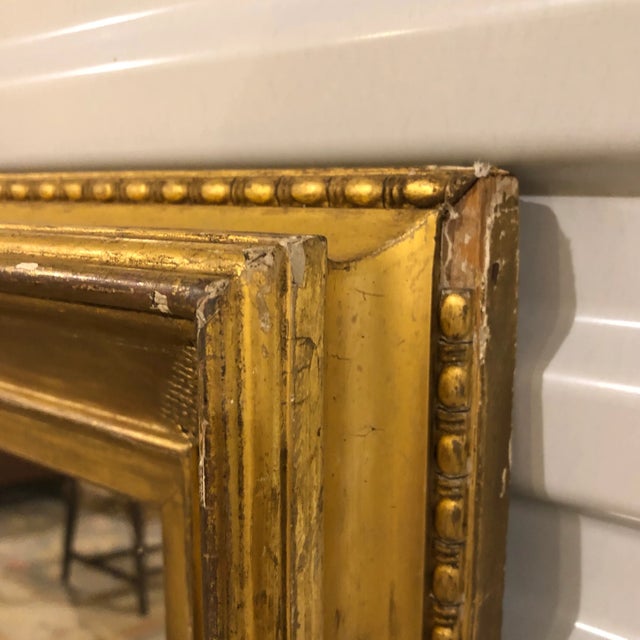 Traditional 19th Century Regency Period Frame Mirror Ivy Frond Corners For Sale - Image 3 of 6