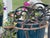 Antique Cast Iron Park Bench Ends With Scrollwork 27.25" Small Garden Bench Side Legs Set of 2 Worn For Sale - Image 4 of 13