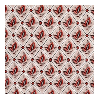 Sample - Schumacher Basile Trellis Fabric in Spice & Carbon For Sale