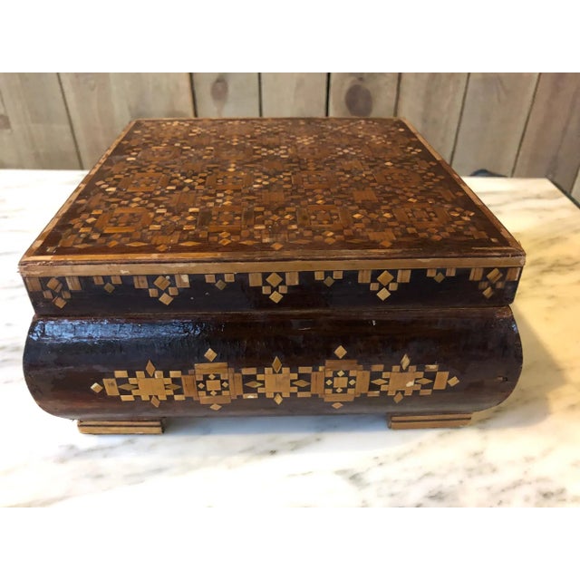 Antique Marquetry Box For Sale - Image 6 of 6