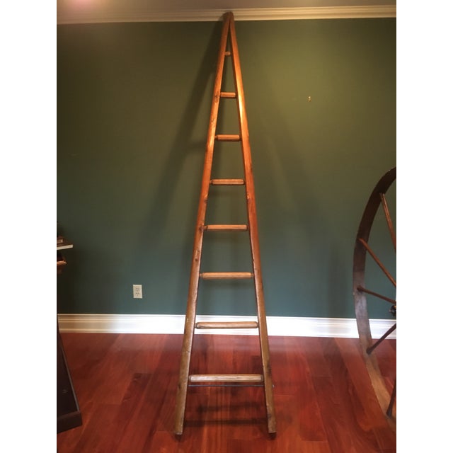 Antique Cherry Picking Ladder | Chairish