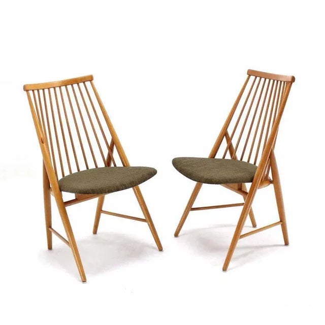 Swedish Spindle Dowel Back Chairs - a Pair For Sale - Image 10 of 10