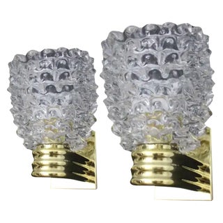 Murano Rostrato Glass Sconces in the style of Barovier, 2000, Set of 2 For Sale