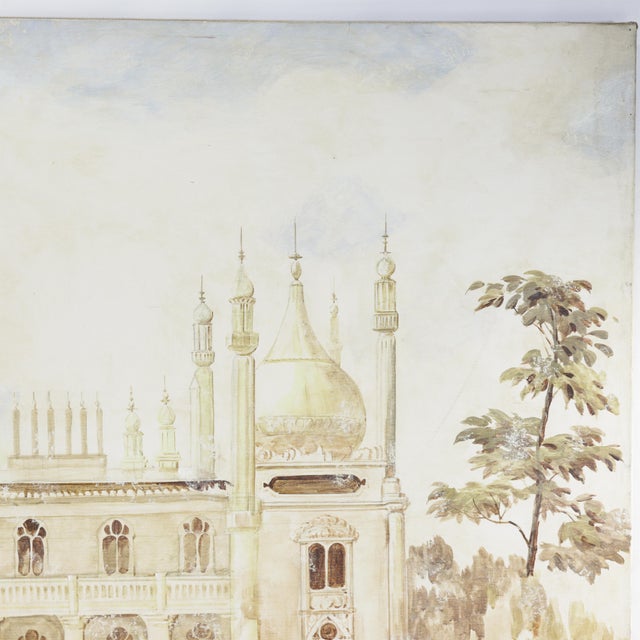Late 20th Century Large Scale Painting of the Royal Pavilion Brighton For Sale - Image 5 of 10