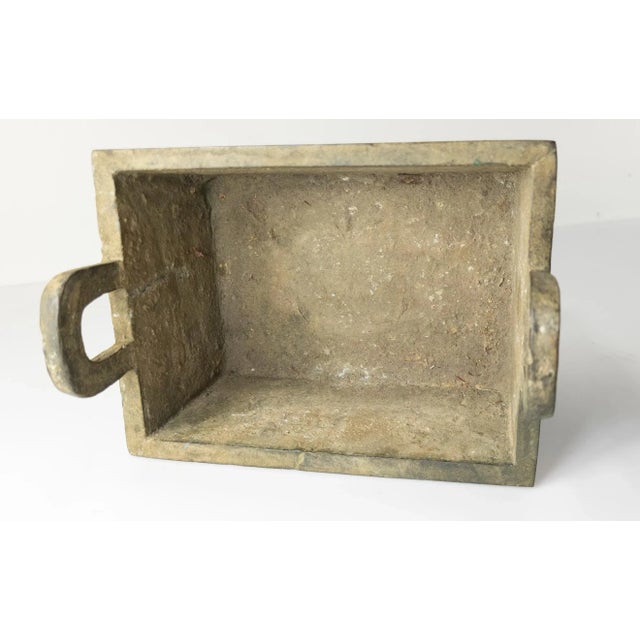 Metal Early 20th Century Chinese Archaistic Ritual Bronze Form Vessel For Sale - Image 7 of 12