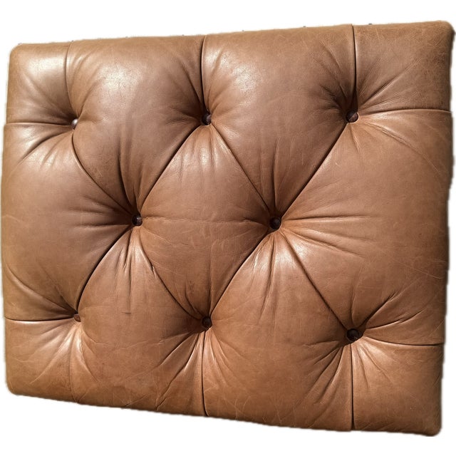 Ralph Lauren Chair and Ottoman Set in Saddle Toned Leather For Sale - Image 17 of 18