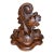 Vintage RococoRevival Acanthus Leaf Wall Bracket in Walnut Finish For Sale