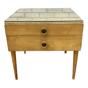 Mid Century Modern Paul Frankl Cork Side Table
