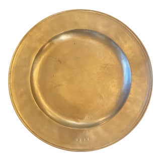 2000s Arte Italica Pewter Tray For Sale