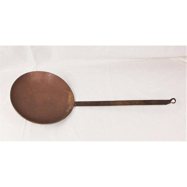 Copper Antique Early 19th Century Handmade Copper Cooking Utensil For Sale - Image 8 of 8