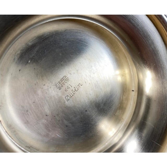 Vintage Large Fisher of Dublin Silver Scalloped Rim Bowl For Sale In Kansas City - Image 6 of 6