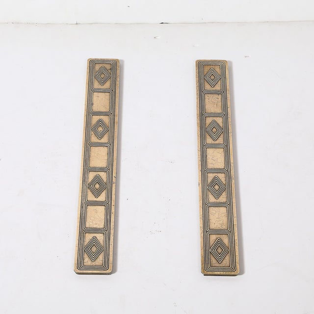 Bronze Dore Blotter Holders in the Graduate Pattern Signed Tiffany & Co. For Sale - Image 10 of 12