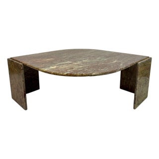 Vintage Eye-Shaped Marble Table, 1990s For Sale