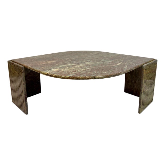 Vintage Eye-Shaped Marble Table, 1990s For Sale