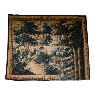 Rare Massive 17th C. Verdue Tapestry For Sale