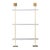 Marais 3-Tier White & Gold Shelf 36" For Sale