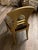 Contemporary 1980s Leopard Print Vanity Gold Painted and Gold Leaf Dining Chair For Sale - Image 3 of 4