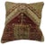 Pillow made from an antique Turkish Anatolian rug. 17'' x 18''