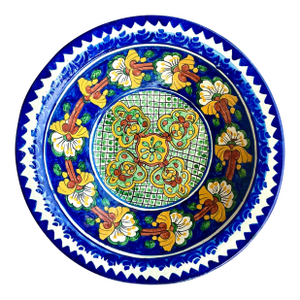Vintage Boho Mexican Hand Painted Bowl