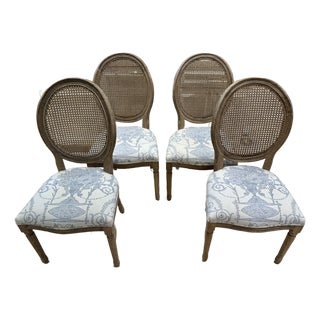 Set of Four French Styled Dining Chairs For Sale