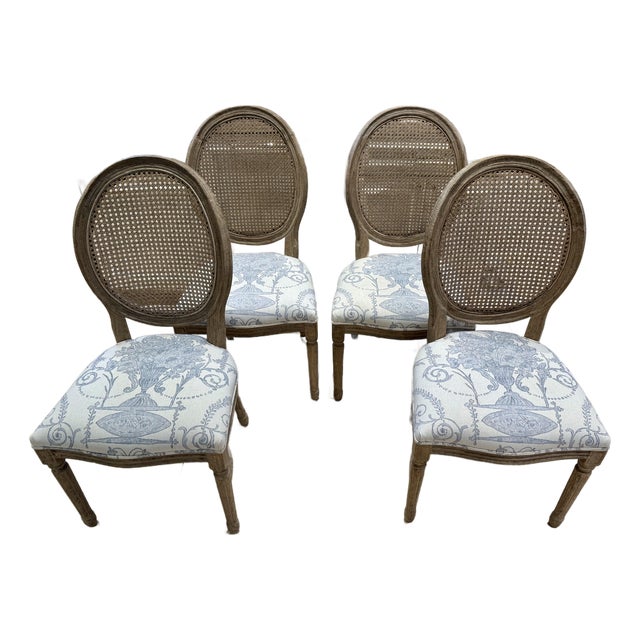 Set of Four French Styled Dining Chairs For Sale