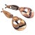 Signed Renoir Mid-Century Copper Oversized Dangle Earrings, United States For Sale - Image 4 of 5