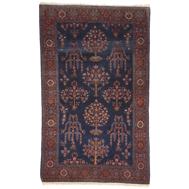 Early 20th Century Antique Persian Sarouk Farahan Rug, 04'00 X 06'05 For Sale - Image 10 of 10