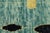 Azure Rain Modern Abstract Teal & Gold Moroccan Style Wool Rug 10x14 For Sale - Image 12 of 12