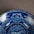 Antique Flow Blue Pottery Small Bowls with Dog & Birds, 19th Century - a Pair For Sale - Image 10 of 10