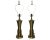 Art Deco Machine Age Brass Table Lamps - a Pair For Sale