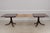 Brown Hickory Mahogany Banded Inlaid Double Pedestal Dining Table For Sale - Image 8 of 15