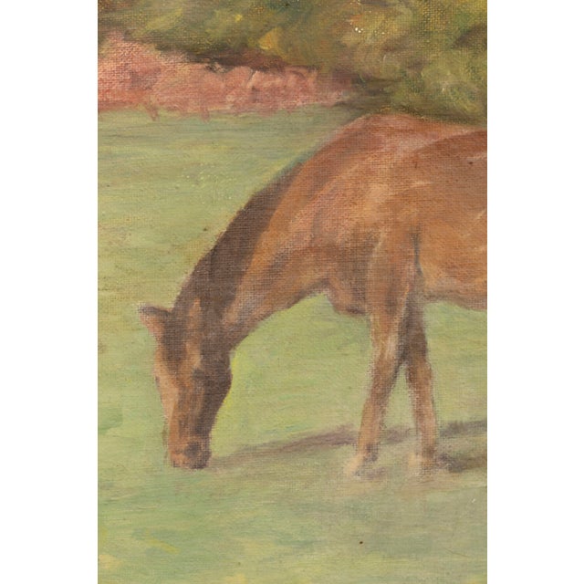 Late 20th Century Bror Julius Olsson Nordfeldt (1878-1955) Untitled (Horse) Signed Oil on Board For Sale - Image 5 of 7
