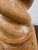 Vintage Spiral Carved Wood Table Lamp in the Style of Michael Taylor For Sale - Image 9 of 10