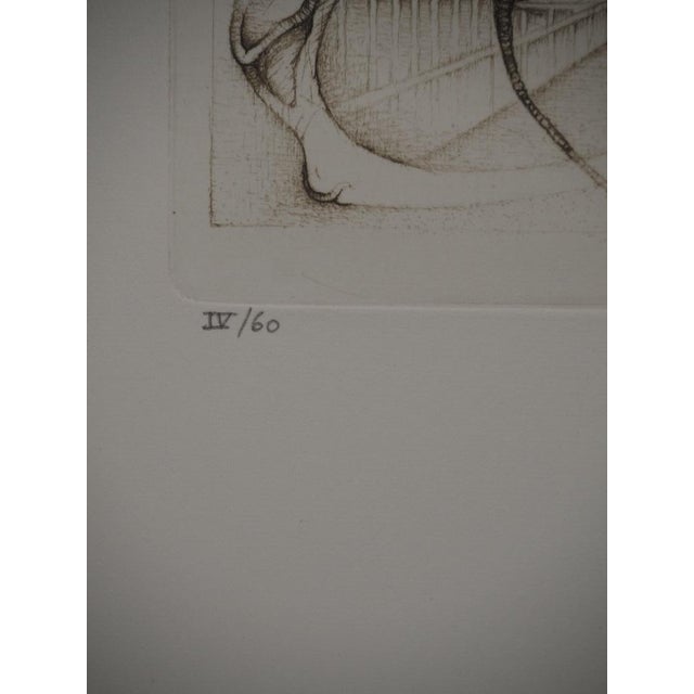 Modern Fred Deux, The Wedding, Original Signed Engraving For Sale - Image 3 of 6