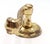 Vintage Polished Brass Braided Dummy Lever Knob For Sale - Image 4 of 5