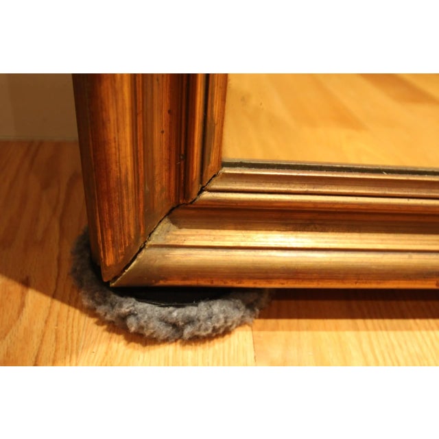Large 1980s Gilt Wood Mirror For Sale In Denver - Image 6 of 10