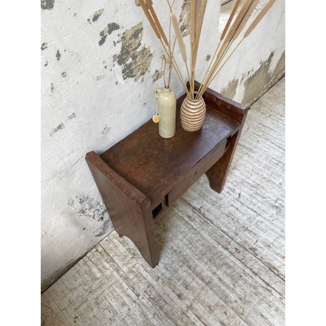 Antique Brutalist Nightstand in Oak, 1890s For Sale - Image 16 of 18