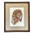 1970s Framed Needlepoint of Regal Lion & Lioness For Sale