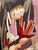 Mid-Century Modern Mid Century Modern Abstract Art Oil Painting For Sale - Image 3 of 3