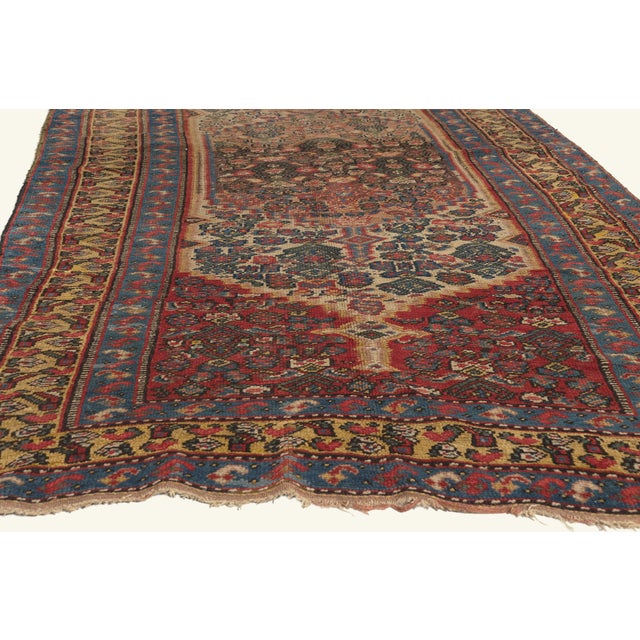 Late 19th Century Persian Lori Rug, 04'08 X 09'09 For Sale - Image 4 of 10