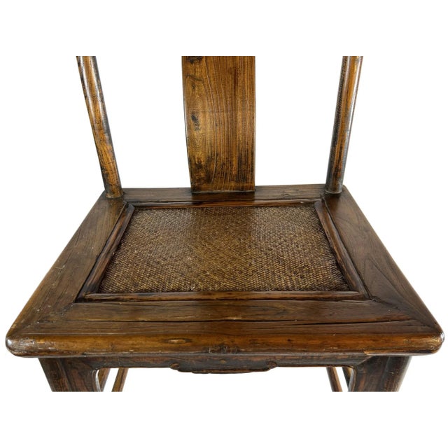 Wood Chinese Antique Ming Dynasty Style High Back Chair For Sale - Image 7 of 13