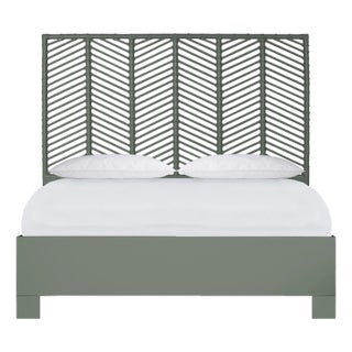 Liam Platform Bed Queen - Evergreen For Sale